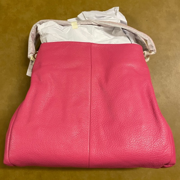 Coach Phoebe Leather Shoulder bag- pink Dahlia with goldtone NWT πHost Pick x4!π - Picture 5 of 9